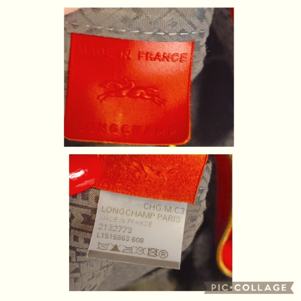 Longchamp Le Pliage Cuir Leather Satchel Handbag Purse - Picture 6 of 15